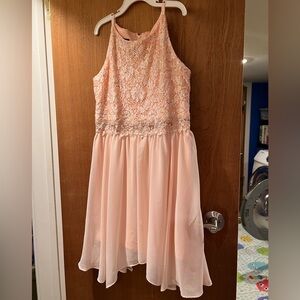 Beautiful soft peach dress for girls size 12